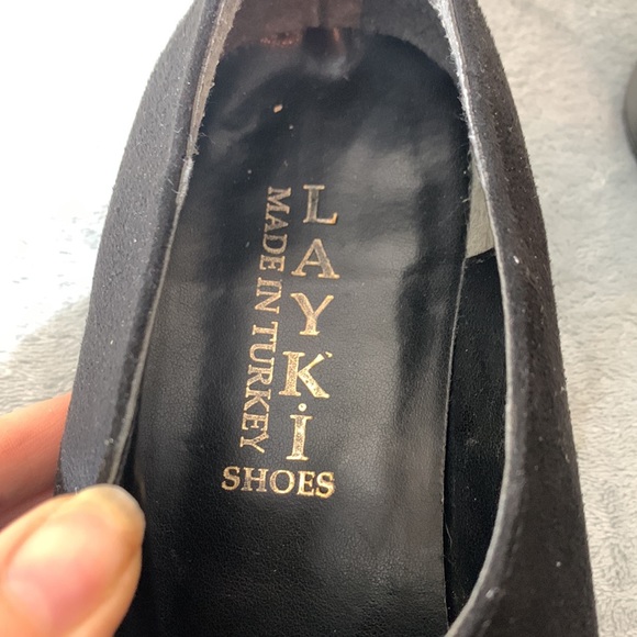 Layki Shoes Made in Turkey Woman Black Shoes Size 40 - Picture 9 of 11